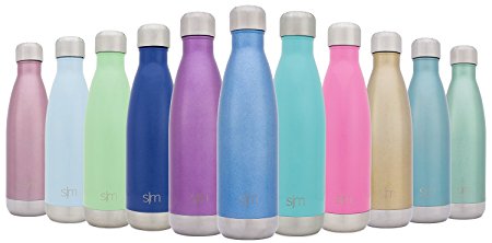 Simple Modern Vacuum Insulated Wave Bottle - Double Walled Stainless Steel Water Thermos Cup - Compare to S'well, Contigo, Yeti, Hydro Flask - Cola Style Sports Tumbler