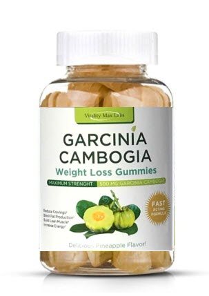 Garcinia Cambogia Gummies For Weight Loss - 500MG HCA - Delicious Pineapple Flavor (1)