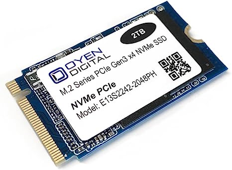 Oyen Digital Dash Pro 2TB M.2 2242 NVMe PCIe 3D TLC SSD Solid State Drive SSD