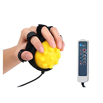 Healsmile® Electric Hot Compress Stroke Hemiplegia Finger Recovery Equipment Hand Training Electric Fingers Massager 110V-220V Infrared Therapy Finger Passive Training