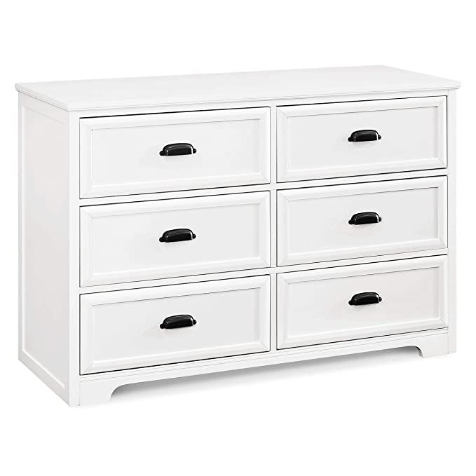 Davinci Homestead 6 Drawer Double Dresser, White