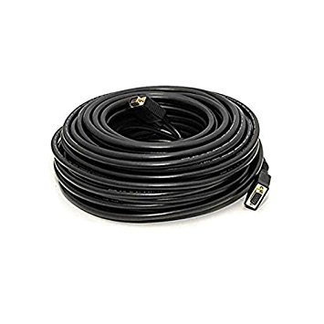 C&E 1 Pack, 75 Feet, VGA Male to Male Black, with ferrites Black, CNE503493