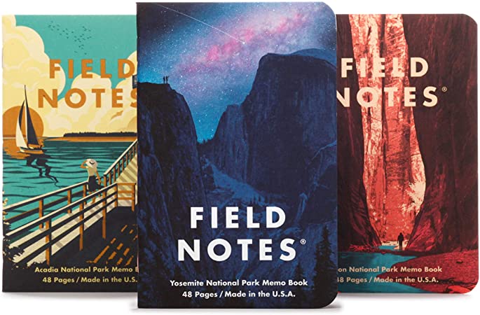 Field Notes: National Parks Series (Series A - Yosemite, Acadia, Zion)