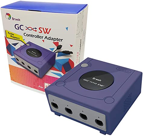 Brook Super Converter GameCube to Switch Controller Console Gaming Adapter, Turbo function, Super Bomberman R Accessory