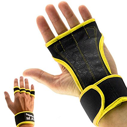 Cross Training Gloves with Wrist Support for WODs,Gym Workout,Weightlifting & Fitness-Silicone Padding, No Calluses-Suits Men & Women-Weight Lifting Gloves for a Strong Grip-by Mava