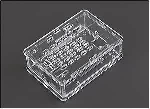 Clear Acrylic Case for Raspberry Pi 5, Supports Installing Official Active Cooler, Nice Looking Dustproof