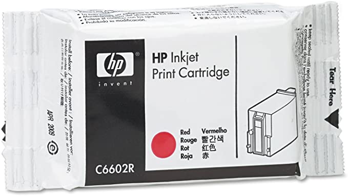 HP Red Reduced Height Original Ink Cartridge (C6602R)