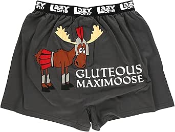 Lazy One Funny Animal Boxers, Humorous Underwear, Novelty Boxer Shorts, Gag Gifts for Men