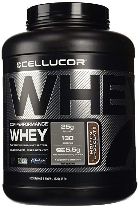 Cellucor Cor-Performance Pure Whey Protein, Isolate & Whey Concentrate-G3, Molten Chocolate, 1814g
