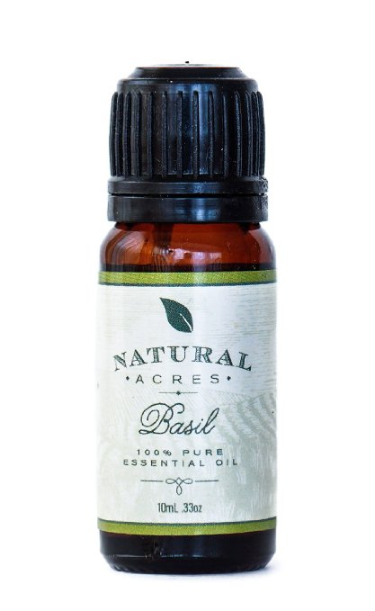 Basil Essential Oil - 100% Pure Therapeutic Grade Basil Oil by Natural Acres - 10ml