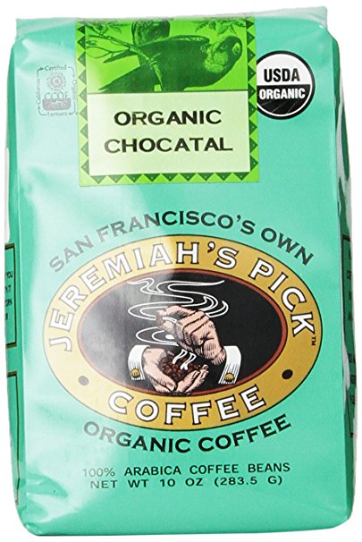Jeremiah's Pick Coffee Organic Chocatal Ground Coffee 10 Ounce Bag