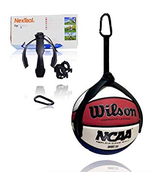 CyClaw Ball Claw Holder - Attaches to Bicycle or Backpack to Conveniently Hold Basketball Volleyball Soccer Balls, Duffle Bag Alternative, Ball Storage Carrier, for All Athletes Kids Coaches Teachers