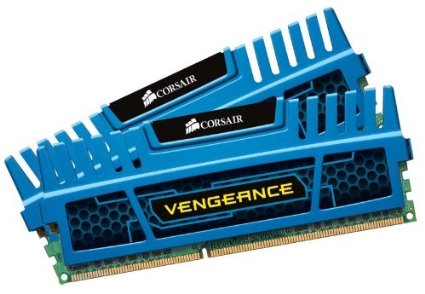 Corsair Vengeance Blue 8 GB (2X4 GB) PC3-12800 1600mHz DDR3 240-Pin SDRAM Dual Channel Memory Kit