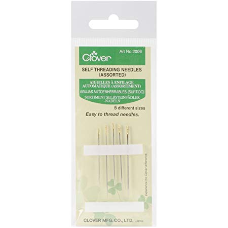 Clover Self-Threading Needles, Assorted