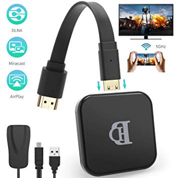 TedGem WIFI Display Dongle, WIFI Dongle, WIFI Dongle for TV 5G&2.4G Wireless Dongle 1080P HD Screen HDMI Wireless Display Receiver, WIFI Dongle PC for Android/Samsung/Projector/TV/Windows