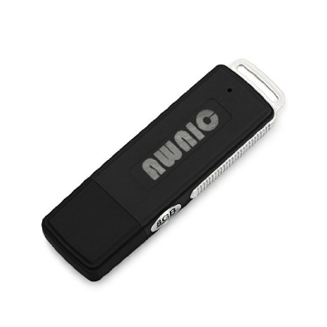 Awnic 8GB USB Audio Recorder Secretive Spy Portable Voice Recorder Control with ON/OFF Flash Memory No Driver Needed Compatible with Windows XP/Vista/7/8/10 y Mac