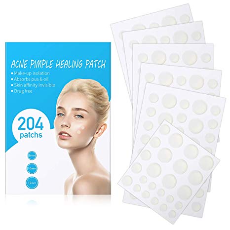 Acne Patch, ProCIV Acne Spot Treatment - Acne Pimple Healing Patch, (204 Count) Absorbing Invisible Hydrocolloid Blemish Spot Skin Treatment and Care Dressing