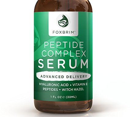 Peptide Complex Serum - BEST Anti Aging Serum - Anti Wrinkle Skin Care - Advanced Delivery - Facial Skin Care - Natural & Organic - Plump, Smooth and Even Skin - For Collagen Production & Optimal Skin Health - Amazing Guarantee 1oz