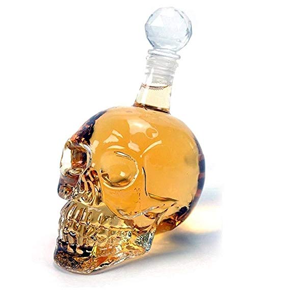 House of Quirk 550Ml Crystal Head Skull Vodka Skull Wine Bottle Decanter