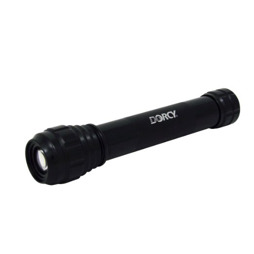 Dorcy 41-4416 Metal Gear Weather Resistant Focusing LED Flashlight with Adjustable Beam 200-Lumens Black Finish