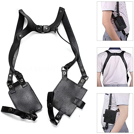 Anti-Theft Underarm Shoulder Bag Hidden Strap Wallet Holster Bag Leisure Double Shoulder Wallet Security Concealed Pack Backpack