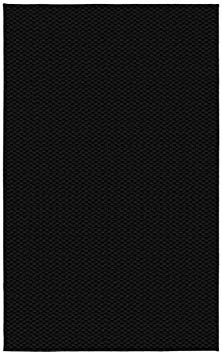 Garland Rug Medallion Black Area Rug, 6-Feet by 9-Feet, Black