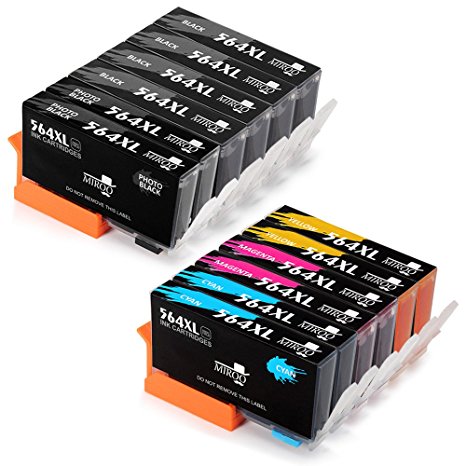 MIROO 12 Packs (5 color) Replacement for HP 564XL Ink Cartridge High Capacity Compatible with HP Photosmart 5520 6520 6510 7510 7520 7515 C6380 C310a (4 Black 2 Photo Black 2 Cyan 2 Magenta 2 Yellow)