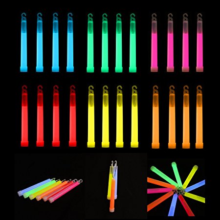 HOMCOM Glow Stick Snap Light 15cm Multi-color Outdoor Bright Dark Emergency Pack of 10