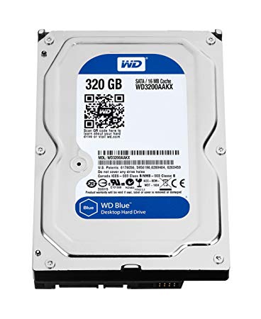 WD Blue 320GB  Desktop  Hard Disk Drive - 7200 RPM SATA 6 Gb/s 16MB Cache 3.5 Inch  - WD3200AAKX