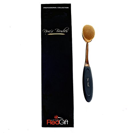 Oval Brush Size 4# ✭ The Original Nora's Brush ✭ Soft Toothbrush Makeup ✭ Foundation Concealer Contour Powder Blush