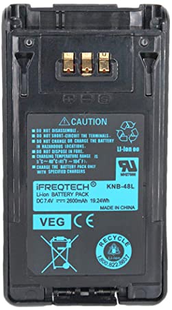 KNB-48L Battery for Kenwood TK-5220 TK-5320 NX-200 NX-300 NX200 NX300 NX-200G NX-300G Portable Two Way Radio