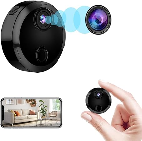 Hidden Camera -1080p Spy Camera - Micro Camera - Mini Camera - Nanny Cam - Small Cameras for Spying - Indoor and Outdoor Camera with Night Vision - Surveillance Camera Full HD