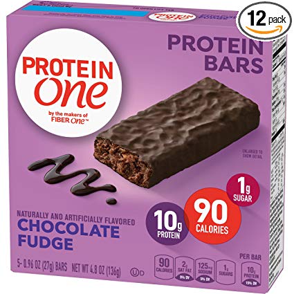Protein One 90 Calorie Protein Bars, Chocolate Fudge (Pack of 12)