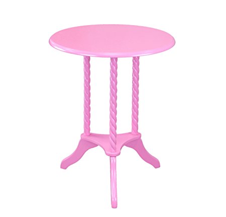 Frenchi Home Furnishing Round End Table, Pink