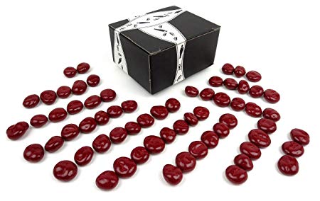 Marich Pastel Chocolate Cherries, 1 lb Bag in a BlackTie Box