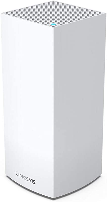 Linksys Velop MX4200 Tri-Band Whole Home Mesh WiFi 6 System (AX4200) WiFi Router, Extender & Booster up to 3000 sq ft, 3.5x Faster Speed for 40  Devices, MU-MIMO & Parental Controls - 1 Pack, White