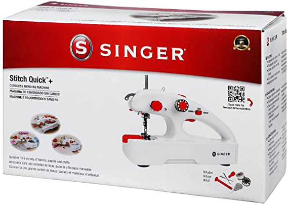 SINGER 01774 Stitch Quick   (Two Thread) Hand Held Mending Machine, Plastic, White