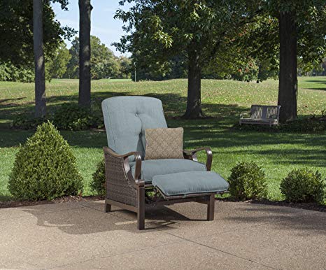 Hanover Outdoor Ventura Outdoor Luxury Recliner, Ocean Blue