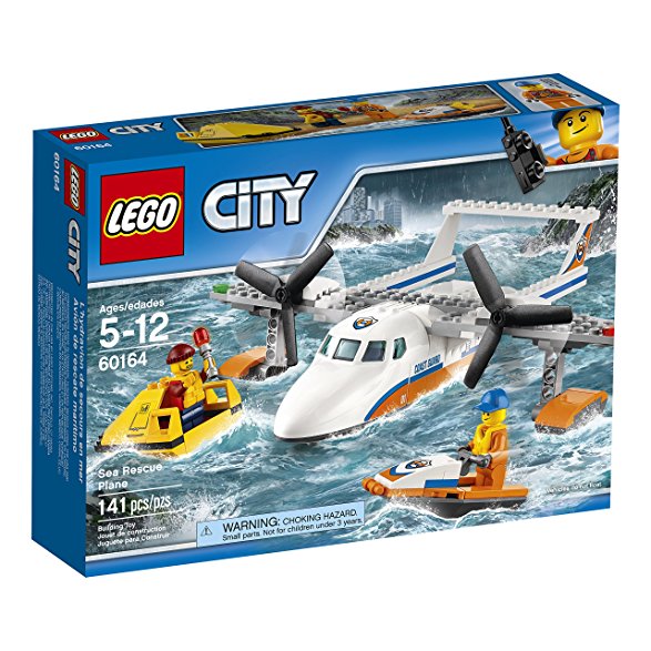 LEGO City Coast Guard Sea Rescue Plane 60164 Building Kit (141 Piece)