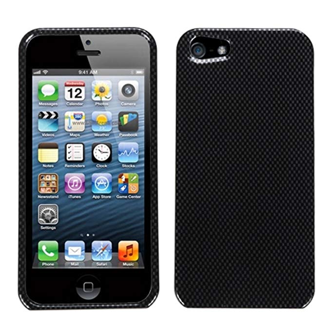 MYBAT IPHONE5HPCIM003NP Slim and Stylish Protective Case for iPhone 5 / iPhone 5S - 1 Pack - Retail Packaging - Carbon Fiber
