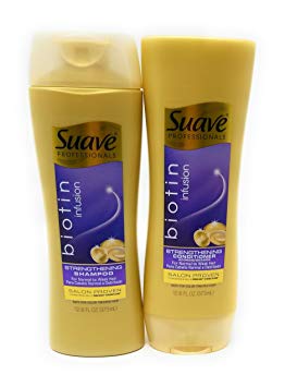 Suave Professional Biotin Infusion Strengthening Shampoo & Conditioner, 12.6 Fl. Oz. Each