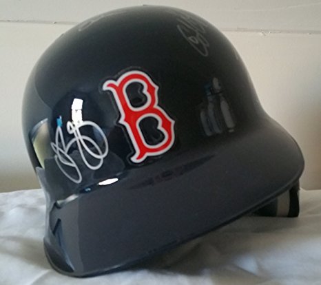 Manny Ramirez, Curt Schilling, Terry Francona   3 Signed Autographed Boston Red Sox Batting Helmet - COA Matching Holograms