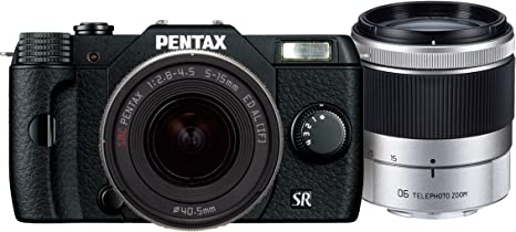 Pentax Q10 12.4 Mp Digital Camera - Black (Kit W 5-15mm Lens 15-45mm Lens)