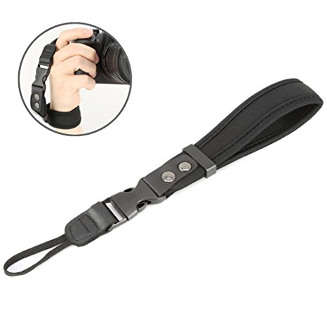 BIRUGEAR Camera Wrist Hand Grip Strap Belt For DSLR SLR Digital Camera - Black