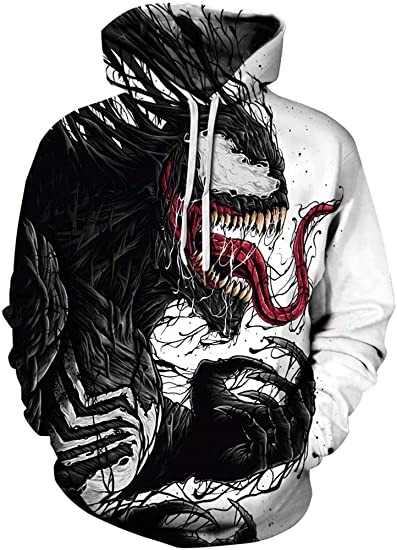 FLYCHEN Men's Digital Print Sweatshirts Hooded Top Galaxy Pattern Hoodie