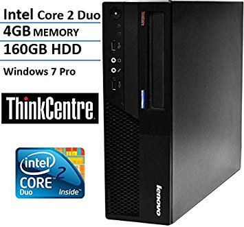 Lenovo ThinkCentre M58 Small Form Factor High Performance Business Desktop Computer (Intel Core 2 Duo 3.0GHz, 4GB RAM, 160GB HDD, VGA, DVD, Rj45, Windows Professional) (Certified Refurbishd)