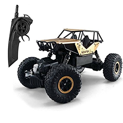 Tuptoel RC Cars Jeep Trucks Off-road Vehicle Monster Trucks 4WD Drive Car 1/14 Scale 2.4GHz RC Hobby Cars High Speed Racing Cars- Golden