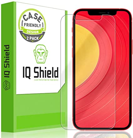 IQ Shield Screen Protector Compatible with Apple iPhone 12 (6.1 inch)(2-Pack)(Case Friendly) Anti-Bubble Clear Film