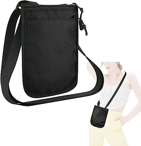 Cosmos Mini Messenger Bag Small Crossbody Bag Shoulder Bag Organizer as Cell Phone Purse and Passport Bag for Men Women Travel Phone Passport Wallet Holder