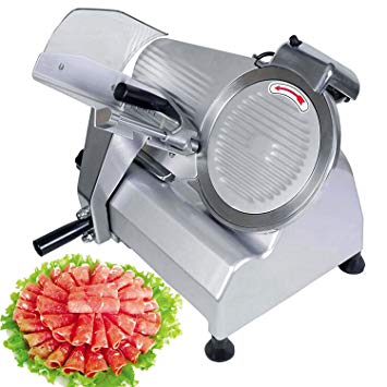 BestEquip Commercial Food Slicer 10 inch Blade 530 RPM Commercial Electric Meat Slicer 240W for Commercial and Home Use